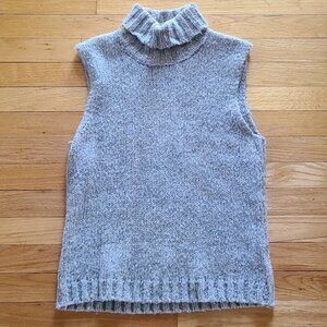 Jones NY Gray Chunky Sleeveless Top L